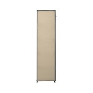 Armoire avec compartiments et tiges Crème 150x45x176 cm Tissu