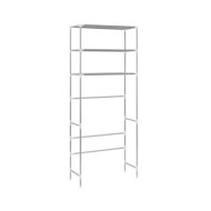 Support de rangement à 3 niveaux Argenté 69x28x169 cm