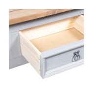 Table basse Pin mexicain Gamme Corona Gris 100x60x45 cm