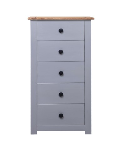 Buffet Gris 46x40x89 cm Pin Gamme Panama