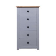 Buffet Gris 46x40x89 cm Pin Gamme Panama