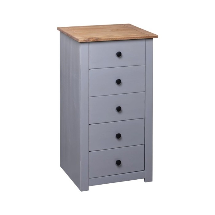 Buffet Gris 46x40x89 cm Pin Gamme Panama