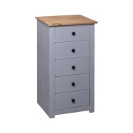 Buffet Gris 46x40x89 cm Pin Gamme Panama