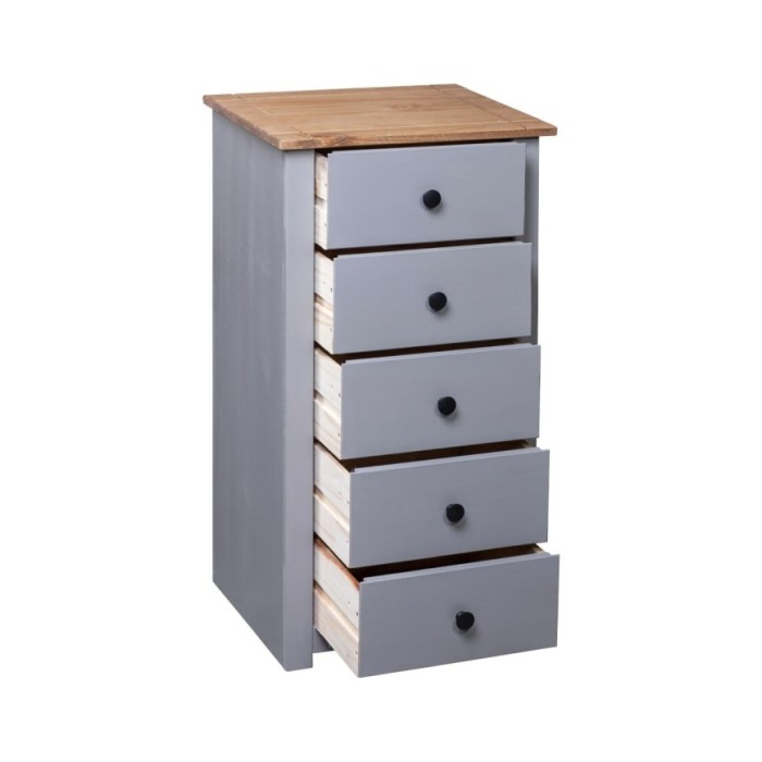 Buffet Gris 46x40x89 cm Pin Gamme Panama