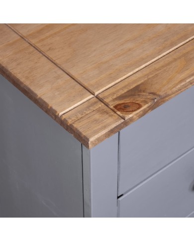 Buffet Gris 46x40x89 cm Pin Gamme Panama