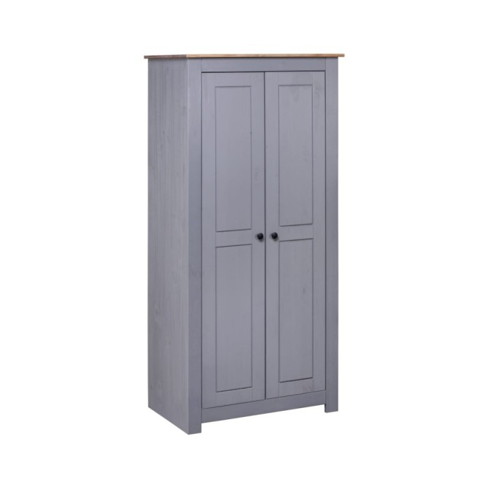 Garde-robe Gris 80x50x171,5 cm Pin massif Assortiment Panama