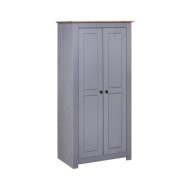 Garde-robe Gris 80x50x171,5 cm Pin massif Assortiment Panama