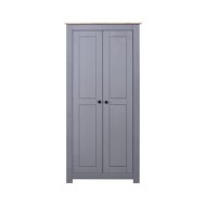 Garde-robe Gris 80x50x171,5 cm Pin massif Assortiment Panama