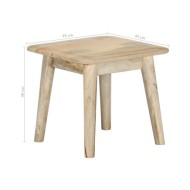 Table basse 45x45x40 cm Bois de manguier massif