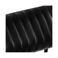 Chaise à bascule Noir Cuir véritable