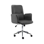 Chaise de bureau Gris Similicuir