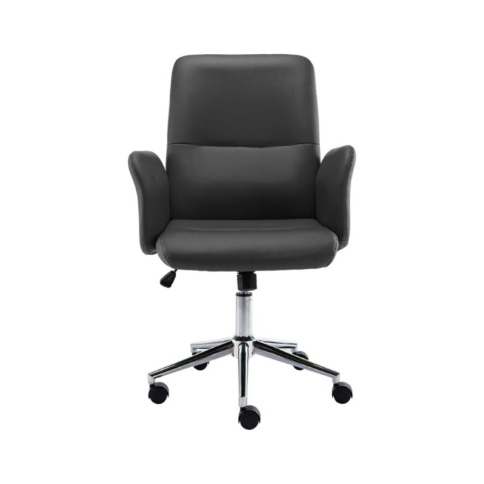 Chaise de bureau Gris Similicuir