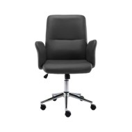 Chaise de bureau Gris Similicuir