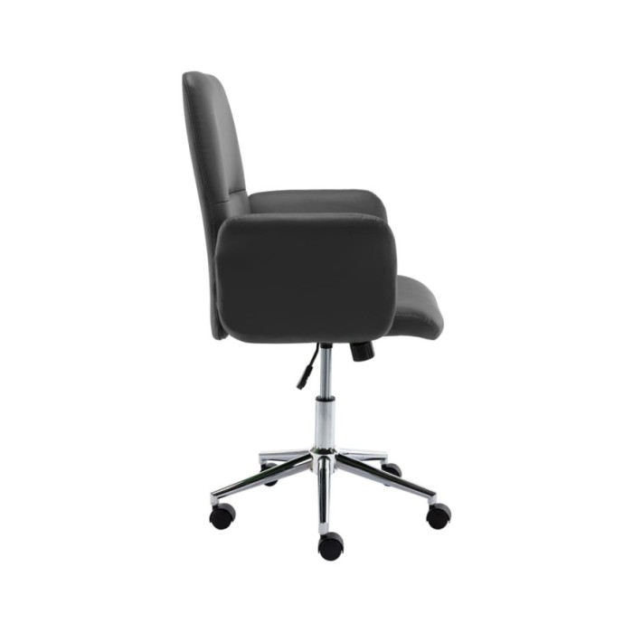 Chaise de bureau Gris Similicuir