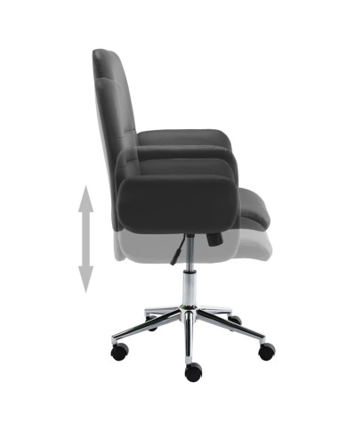 Chaise de bureau Gris Similicuir