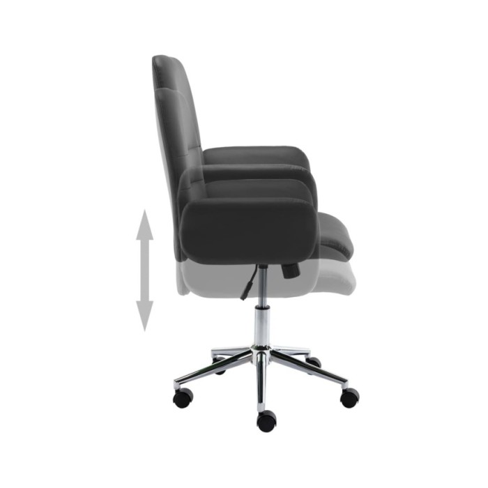Chaise de bureau Gris Similicuir