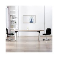 Chaises de salle à manger 2 pcs Noir Tissu