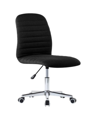 Chaises de salle à manger 2 pcs Noir Tissu