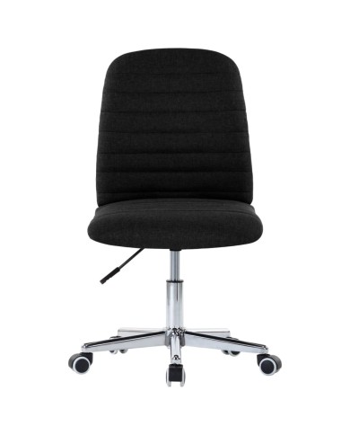 Chaises de salle à manger 2 pcs Noir Tissu