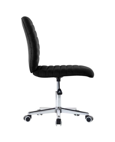 Chaises de salle à manger 2 pcs Noir Tissu