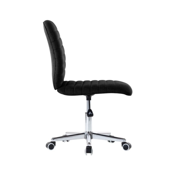 Chaises de salle à manger 2 pcs Noir Tissu