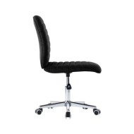 Chaises de salle à manger 2 pcs Noir Tissu