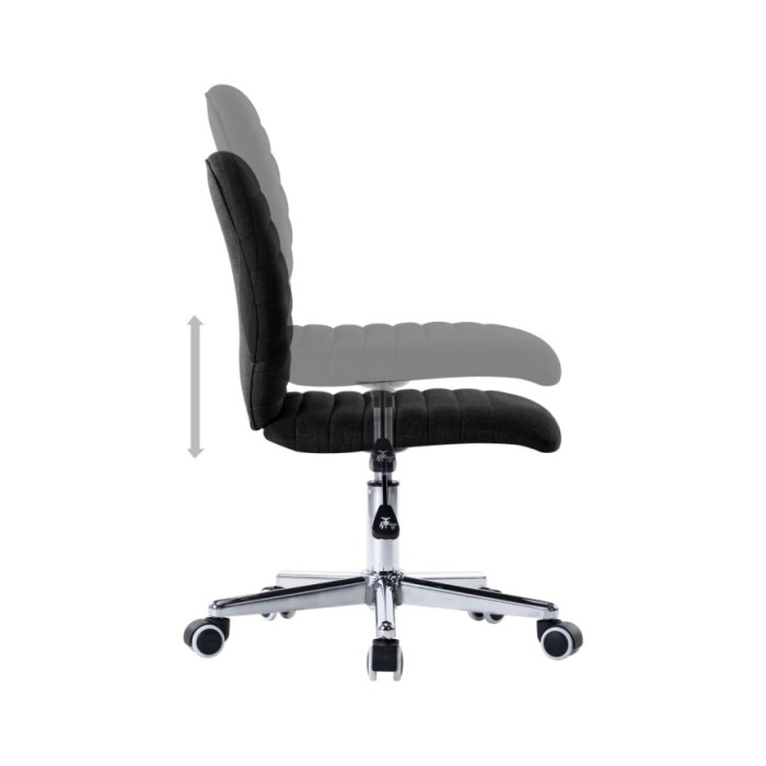 Chaises de salle à manger 2 pcs Noir Tissu