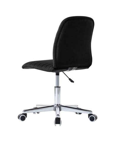 Chaises de salle à manger 2 pcs Noir Tissu