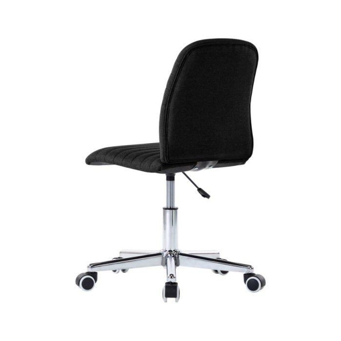 Chaises de salle à manger 2 pcs Noir Tissu