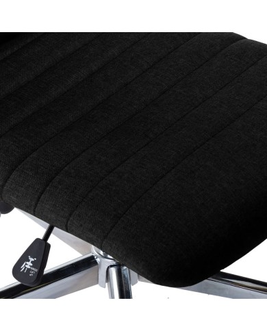 Chaises de salle à manger 2 pcs Noir Tissu