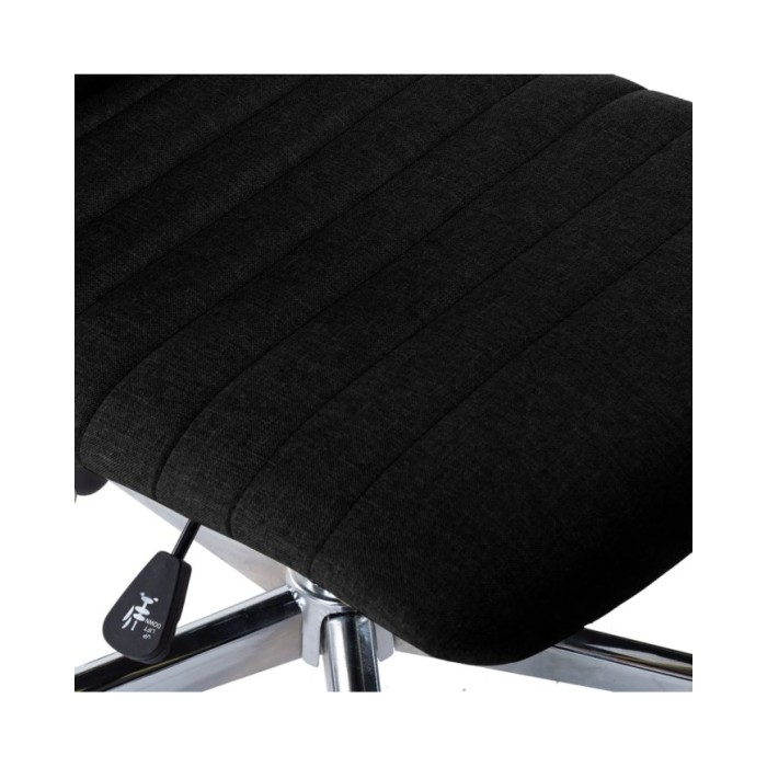 Chaises de salle à manger 2 pcs Noir Tissu