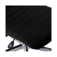 Chaises de salle à manger 2 pcs Noir Tissu