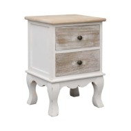 2 pcs Tables de chevet 35x30x50 cm Bois de Paulownia