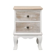 2 pcs Tables de chevet 35x30x50 cm Bois de Paulownia