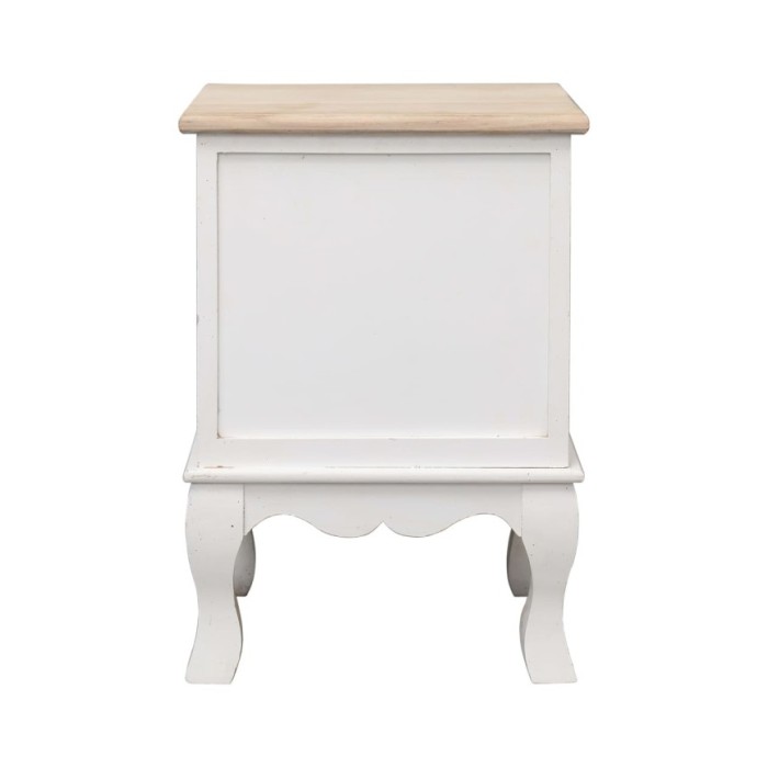 2 pcs Tables de chevet 35x30x50 cm Bois de Paulownia