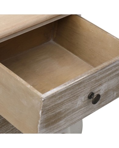 2 pcs Tables de chevet 35x30x50 cm Bois de Paulownia