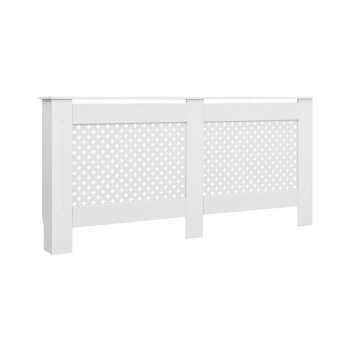 Cache-radiateur Blanc 172x19x81,5 MDF
