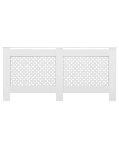 Cache-radiateur Blanc 172x19x81,5 MDF