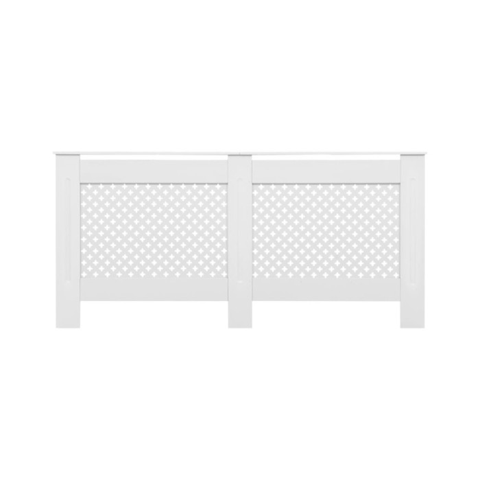 Cache-radiateur Blanc 172x19x81,5 MDF