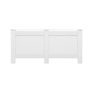 Cache-radiateur Blanc 172x19x81,5 MDF