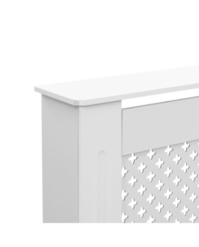 Cache-radiateur Blanc 172x19x81,5 MDF