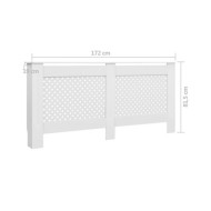 Cache-radiateur Blanc 172x19x81,5 MDF