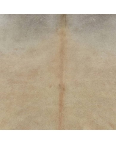 Tapis en peau de vache véritable 150 x 170 cm Beige