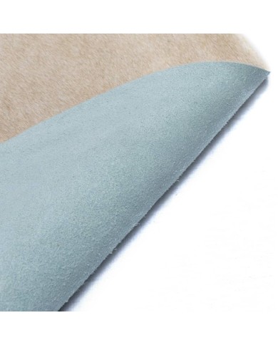 Tapis en peau de vache véritable 150 x 170 cm Beige