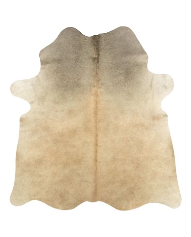Tapis en peau de vache véritable 150 x 170 cm Beige