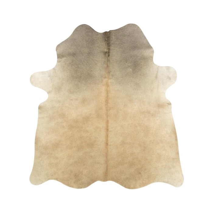 Tapis en peau de vache véritable 150 x 170 cm Beige