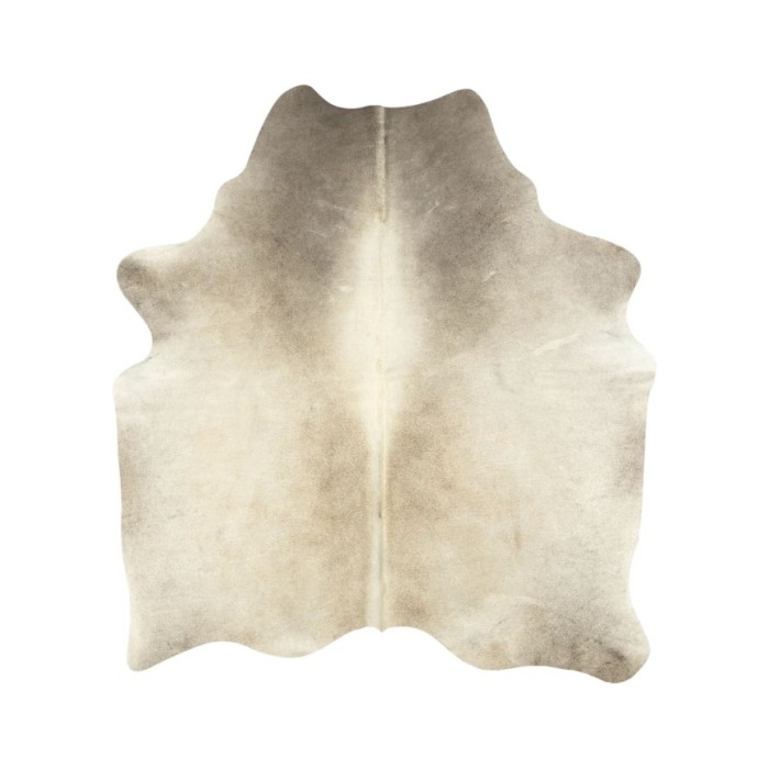 Tapis en peau de vache véritable 150 x 170 cm Beige