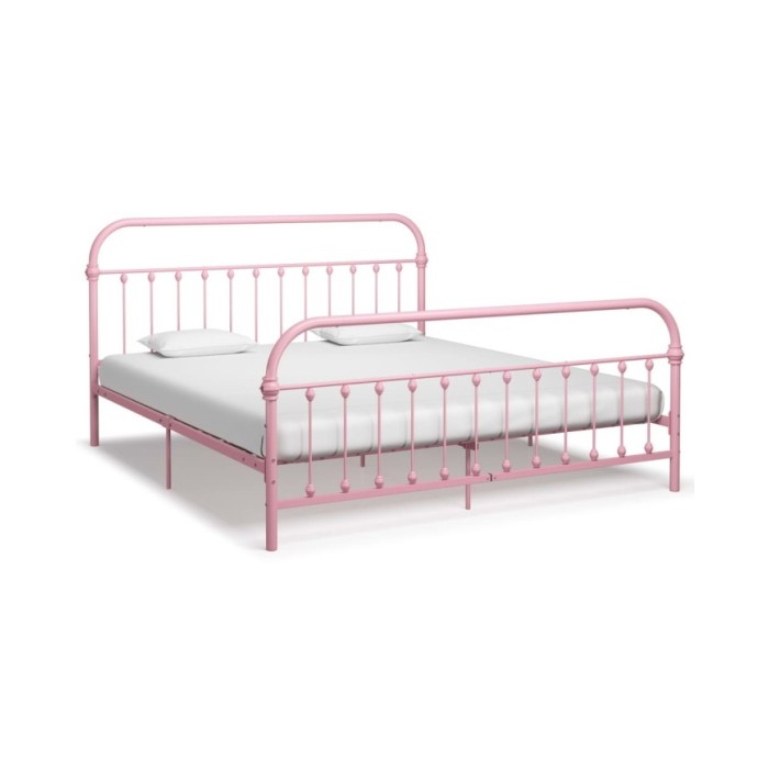 Cadre de lit Rose Métal 180 x 200 cm