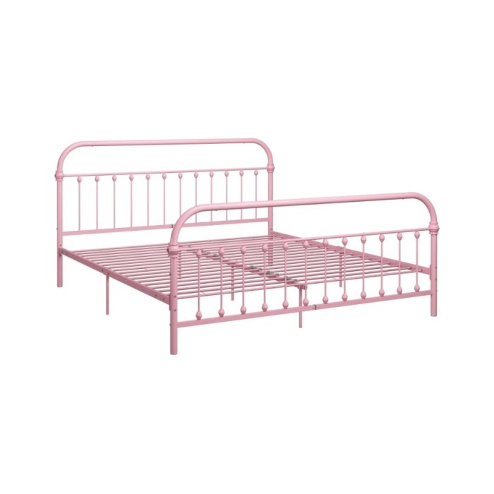 Cadre de lit Rose Métal 180 x 200 cm