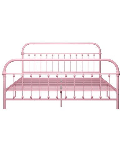 Cadre de lit Rose Métal 180 x 200 cm
